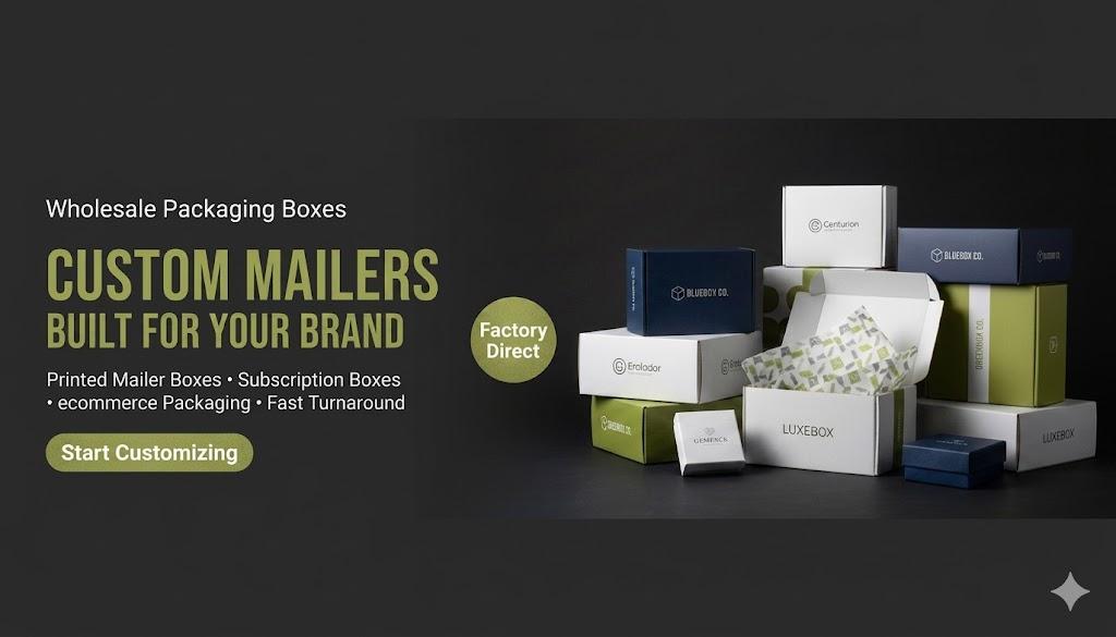 custom corrugated board mailer boxes from china  