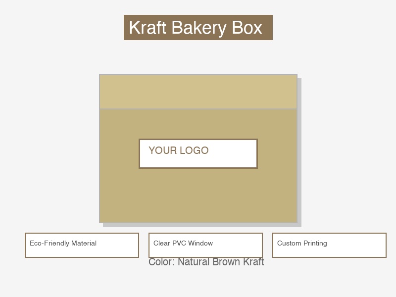 Custom Kraft Bakery Boxes with Window