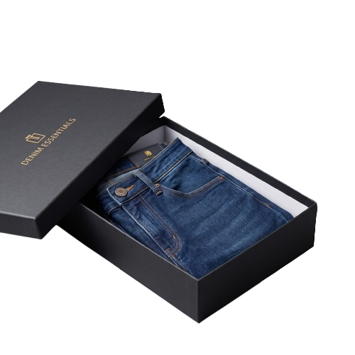 Custom Jeans Box Rigid Denim Apparel Packaging