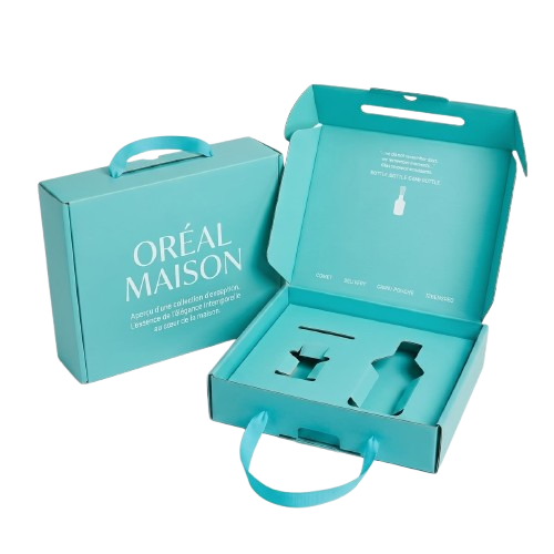 Custom Cosmetic Corrugated Mailer Box with Handle - 1