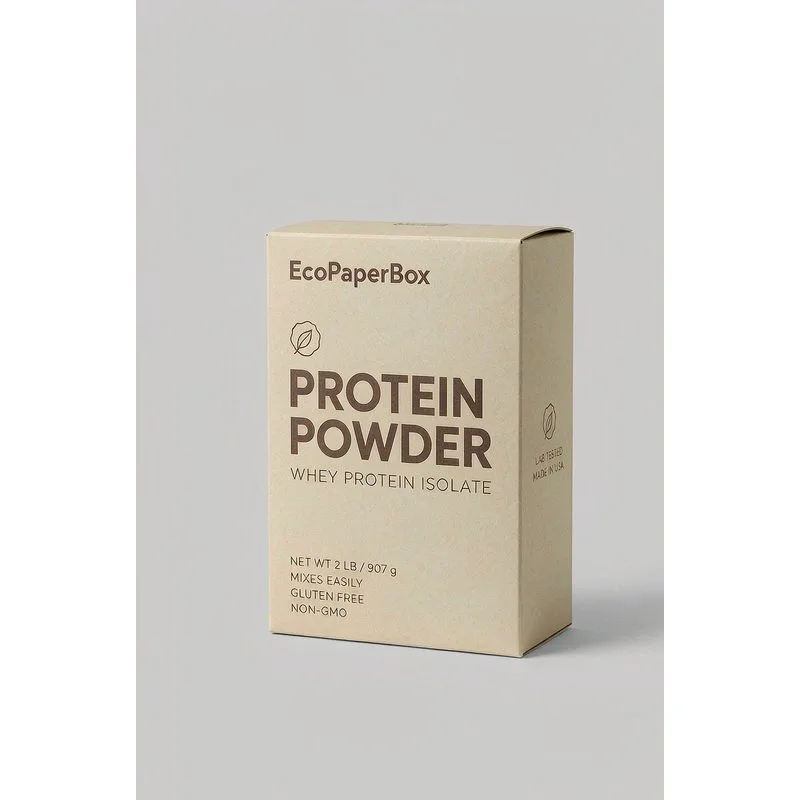 Custom Protein Powder Boxes With Matte Finish