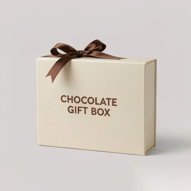 Custom Printed Chocolate Gift Box with Ribbon - 3